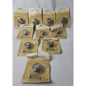 10 National Lock Co Brass Knob Drawer Pulls- 1  In‎ Y274-14D